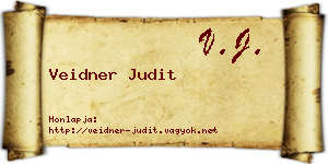 Veidner Judit névjegykártya